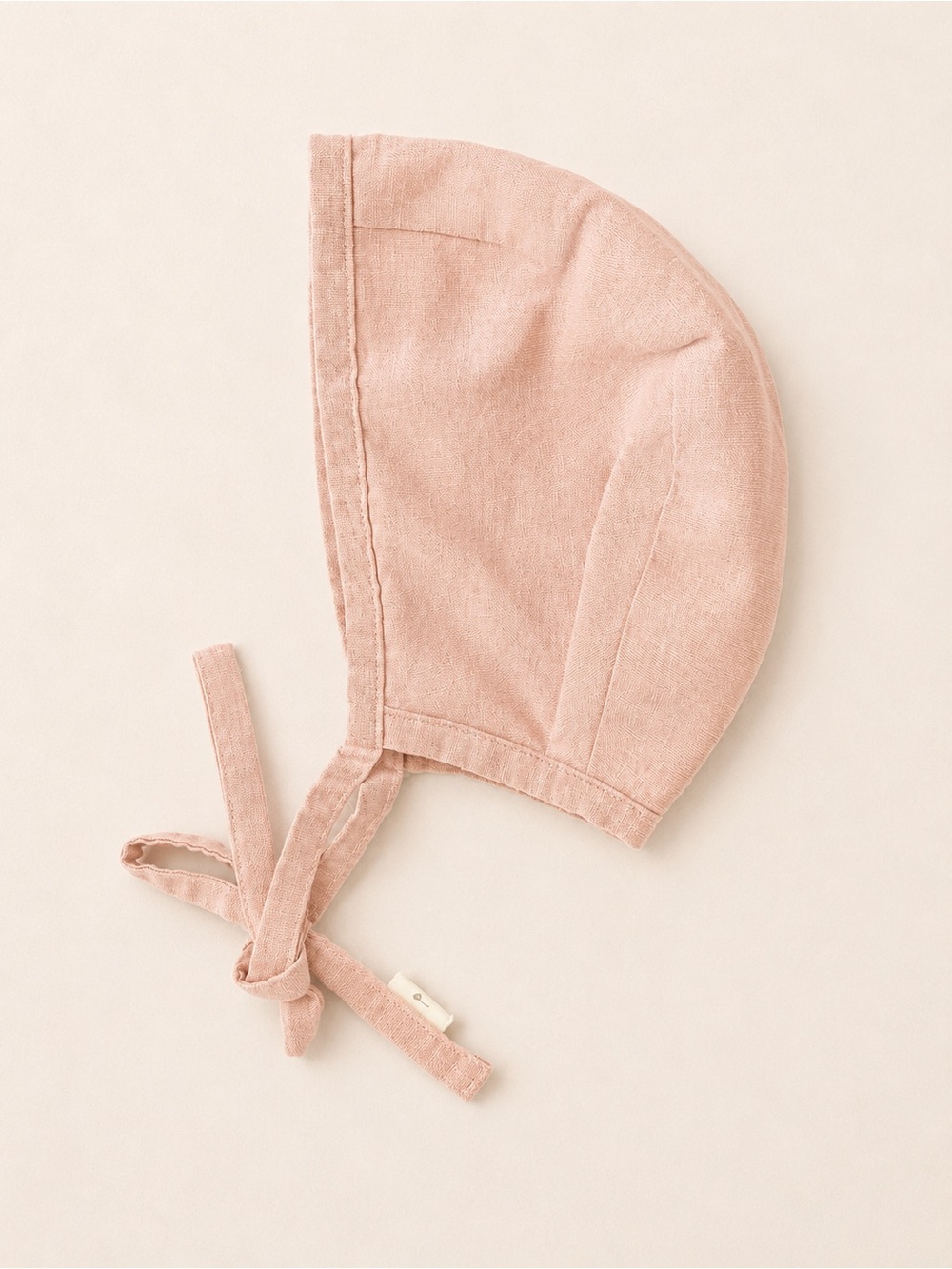 Small Shop Soft Pink Linen Look Bonnet - Kids Accessories - Vintage look - Baby